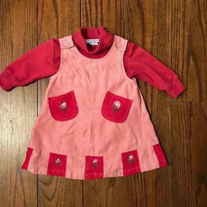 Samara Pink Jumper With Long Sleeve Shirt Size 12 M